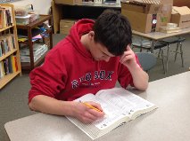 Senior Chris Long is steadily preparing to take the SAT exam in early March. 