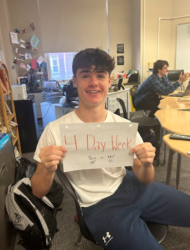 Student Jack Totten rooting for a 4 day week